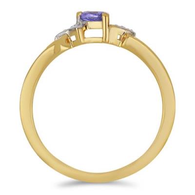 BUY RING WITH NATURAL TANZANITE GEMSTONE IN 925 SILVER